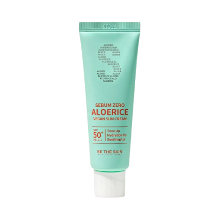Be The Skin Sebum Zero Aloerice Vegan Sun Cream 50ml SPF 50+, PA++++