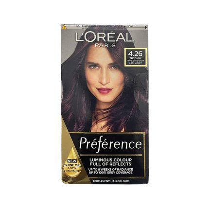 Loreal Preference Hair Color 4.26 - Pure Burgundy Cool Violet