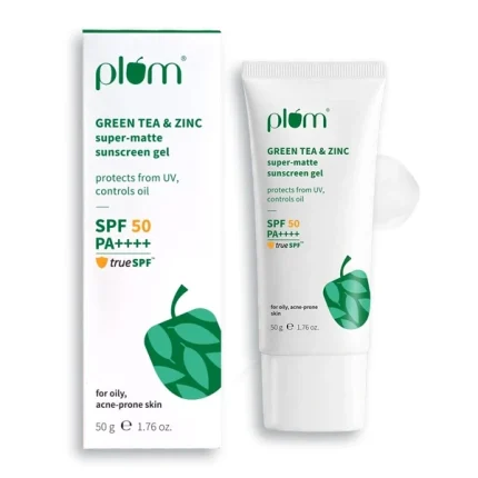Plum Green Tea & Zinc Super Matte Gel Sunscreen SPF 50 PA++++ (50g)
